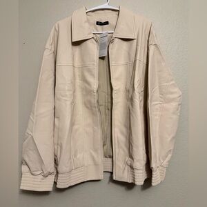 Women’s Cream Bomber Jacket